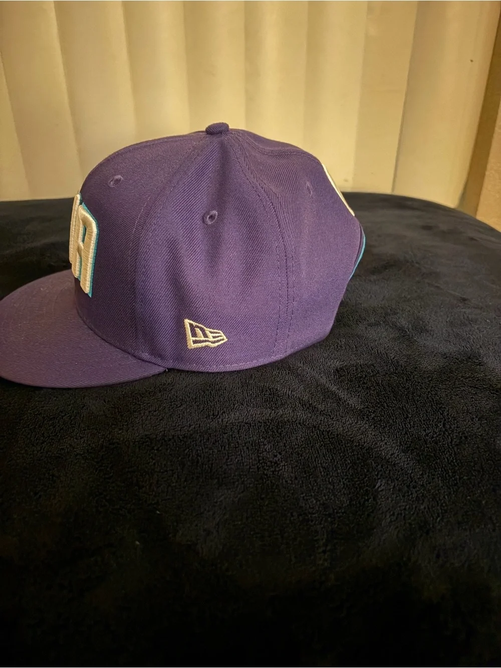 New Era Purple CHA Embroidered Baseball Cap with Teal Accents